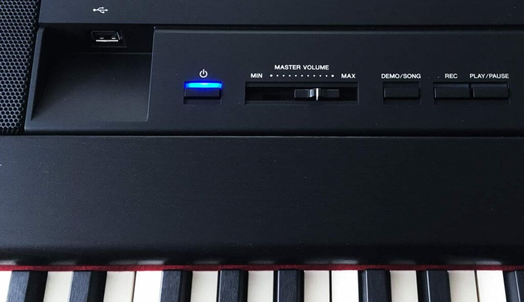 Top of the Yamaha P515