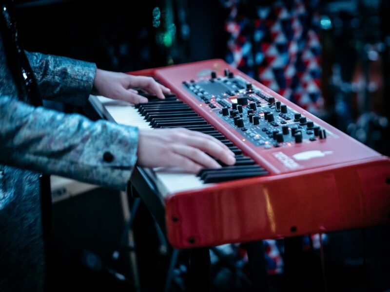 me playing nord keyboard