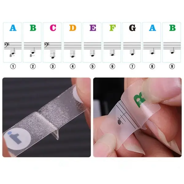Piano Note Stickers