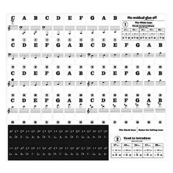 Piano Note Stickers - Image 2
