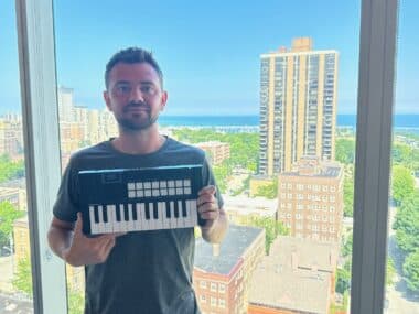 me with the launchkey mini mk4