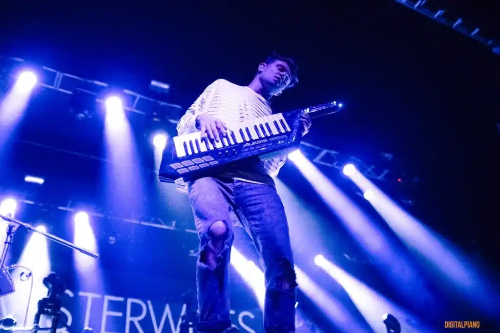 me playing a keytar live